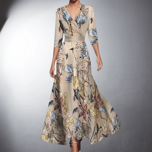 Vestido Maxi Estampado – Vestido Elegante | Isadora