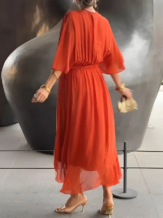 Vestido Midi Cruzado – Vestido Casual | Sylvia