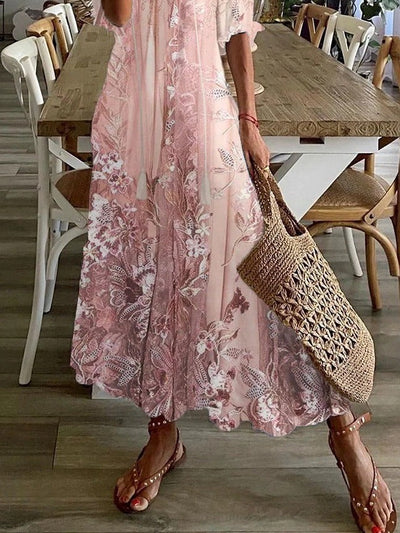 Seraphina | Vestido Maxi Floral Casual de Verano