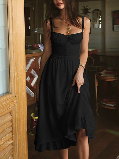Celeste | Vestido Midi de Tirantes Finos