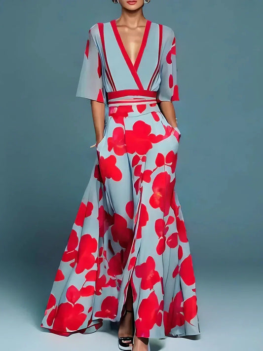 Vestido Largo Felicia con Estampado Floral