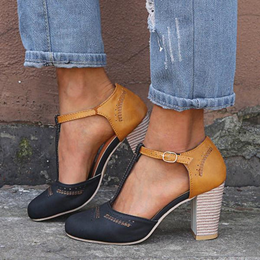Janet | Zapatos de Tacón Ancho