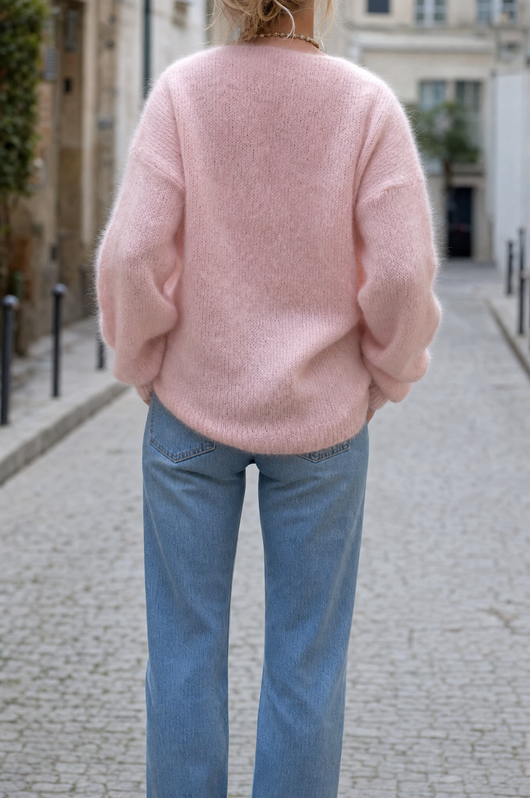 Jersey Juniper de Mohair Cepillado