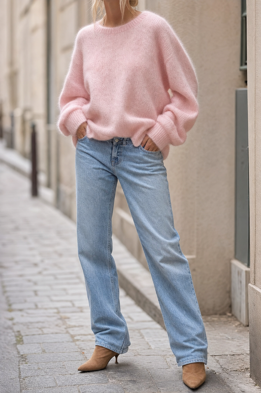 Jersey Juniper de Mohair Cepillado