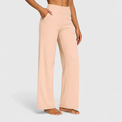 Pantalón Nadine de Pierna Ancha con Cintura Elástica