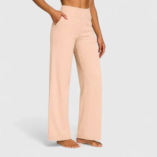 Pantalón Nadine de Pierna Ancha con Cintura Elástica