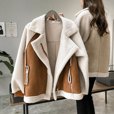 Abrigo Oversize Helene de Borreguito Suave