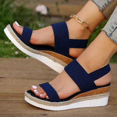 Sandalias Emilia de Plataforma con Tiras Cruzadas