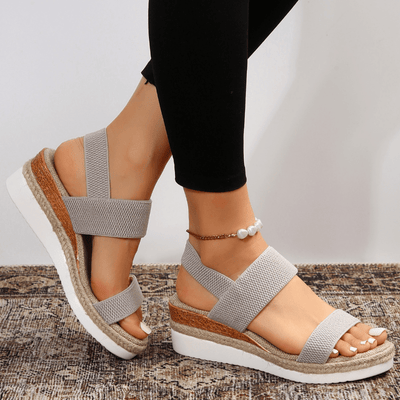 Sandalias Emilia de Plataforma con Tiras Cruzadas