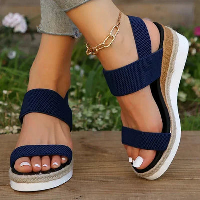 Sandalias Emilia de Plataforma con Tiras Cruzadas