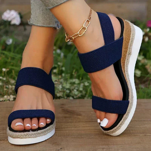 Sandalias Emilia de Plataforma con Tiras Cruzadas