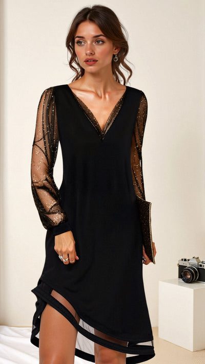 Vestido de Fiesta Kimberly con Lentejuelas de Verano