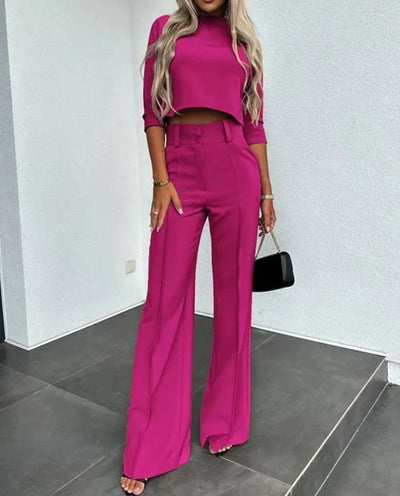 Conjunto Verena de Pantalón y Top de Manga Larga