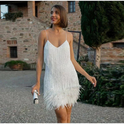 Vestido Corto Edith de Lentejuelas para Cóctel