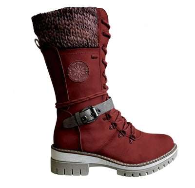 Botas Hannah con Puño de Punto y Cordones, Resistentes al Agua