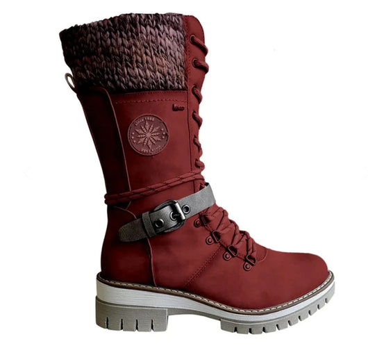 Botas Hannah con Puño de Punto y Cordones, Resistentes al Agua