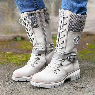 Botas Hannah con Puño de Punto y Cordones, Resistentes al Agua