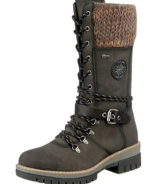 Botas Hannah con Puño de Punto y Cordones, Resistentes al Agua