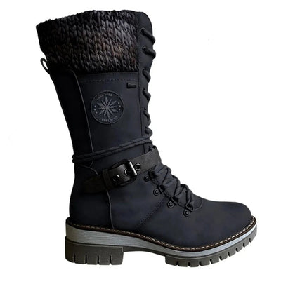 Botas Hannah con Puño de Punto y Cordones, Resistentes al Agua