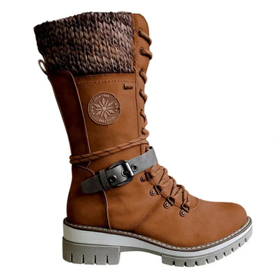 Botas Hannah con Puño de Punto y Cordones, Resistentes al Agua