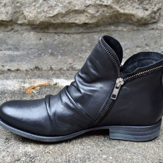 Botines Katharina de Polipiel Fruncida