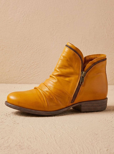 Botines Katharina de Polipiel Fruncida