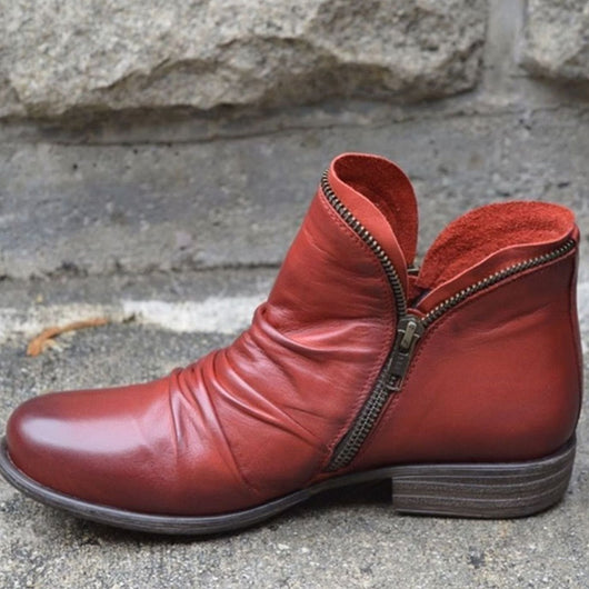 Botines Katharina de Polipiel Fruncida