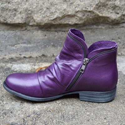 Botines Katharina de Polipiel Fruncida