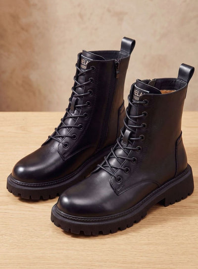 Botines Elfriede Forrados con Cordones