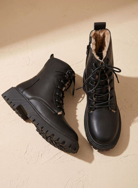 Botines Elfriede Forrados con Cordones