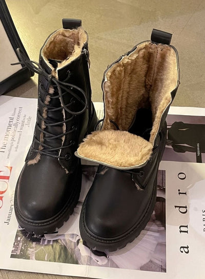 Botines Elfriede Forrados con Cordones
