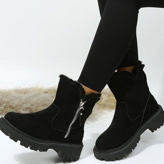 Botas de Invierno Emilia de Ante Sintético Forradas