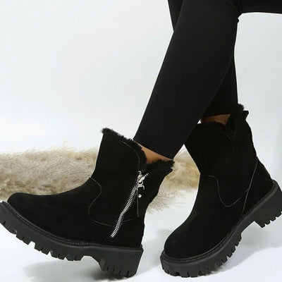 Botas de Invierno Emilia de Ante Sintético Forradas