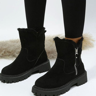 Botas de Invierno Emilia de Ante Sintético Forradas