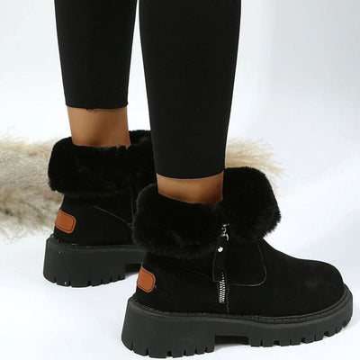 Botas de Invierno Emilia de Ante Sintético Forradas