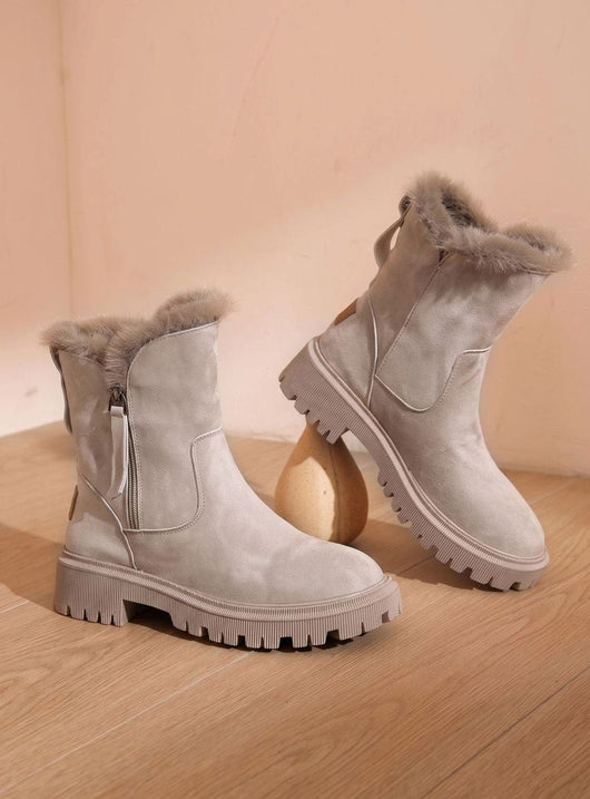 Botas de Invierno Marlene con Forro y Ribete de Pelo Sintético