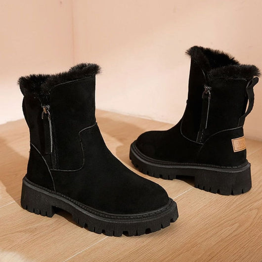 Botas de Invierno Marlene con Forro y Ribete de Pelo Sintético