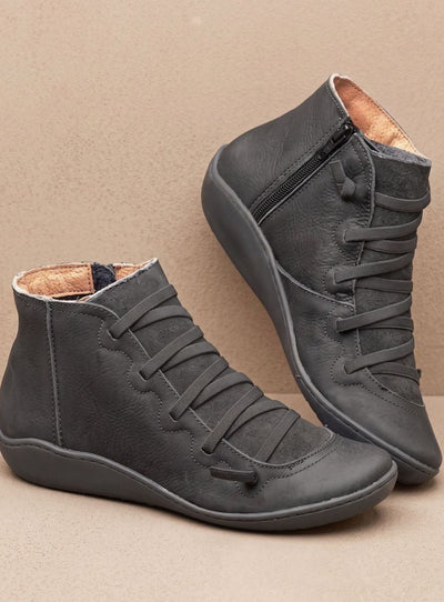 Botines Johanna Impermeables con Cordones