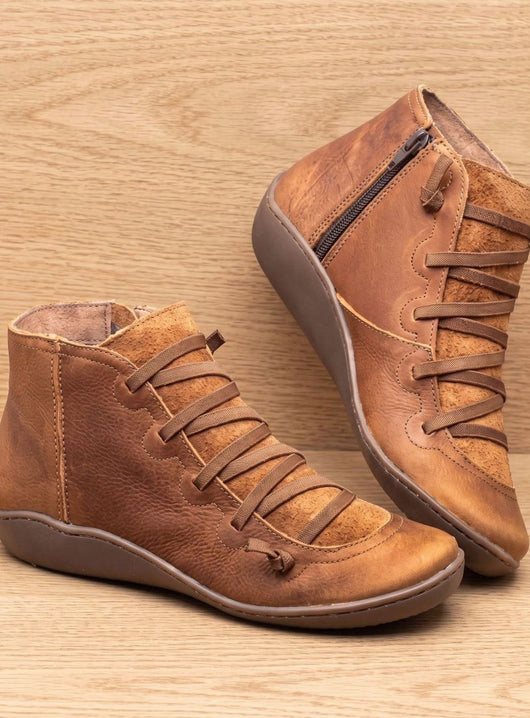 Botines Johanna Impermeables con Cordones