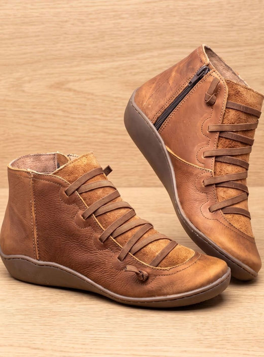 Botines Johanna Impermeables con Cordones