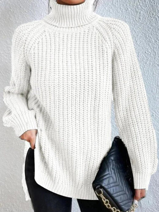 Jersey Amelie de Cuello Alto Punto Grueso Oversize
