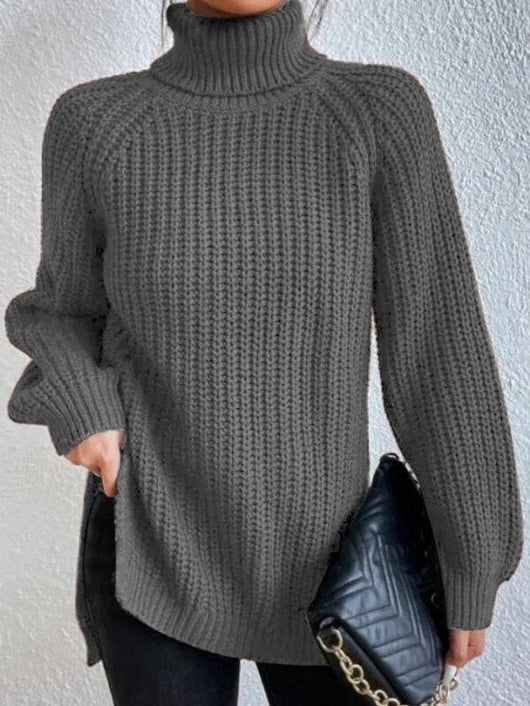 Jersey Amelie de Cuello Alto Punto Grueso Oversize