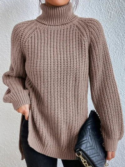 Jersey Amelie de Cuello Alto Punto Grueso Oversize