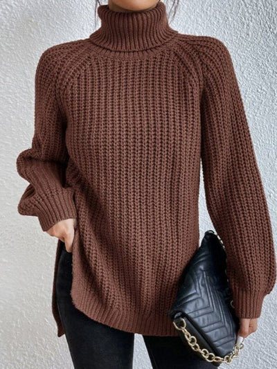 Jersey Amelie de Cuello Alto Punto Grueso Oversize