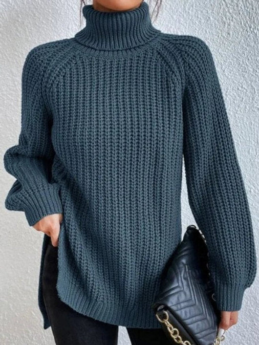 Jersey Amelie de Cuello Alto Punto Grueso Oversize