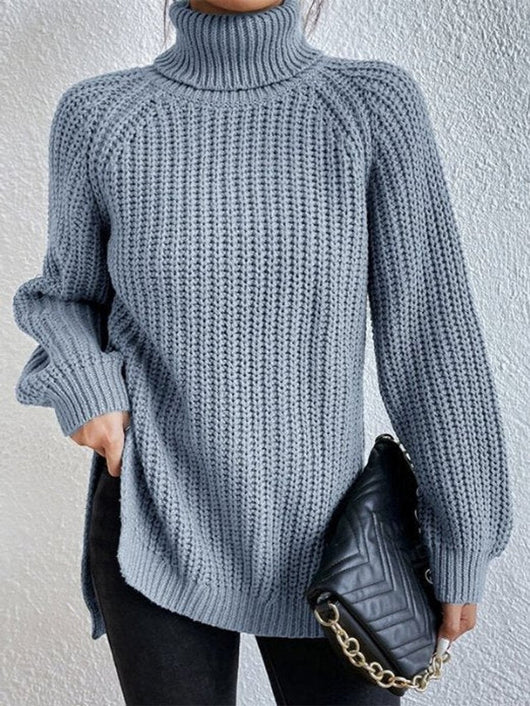 Jersey Amelie de Cuello Alto Punto Grueso Oversize