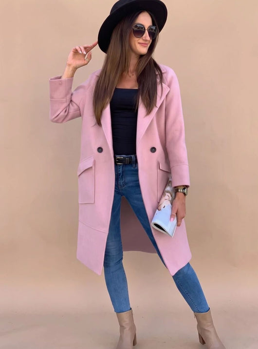 Trenca Marlene Cruzada con Bolsillos