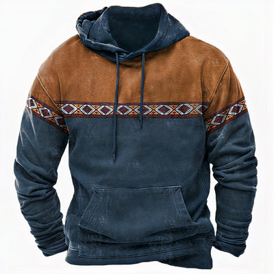 Sudadera Heinrich con Capucha y Estampado Tribal para Invierno
