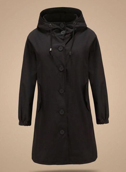 Trenca Greta Impermeable con Capucha