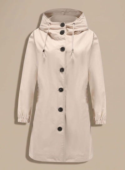 Trenca Greta Impermeable con Capucha
